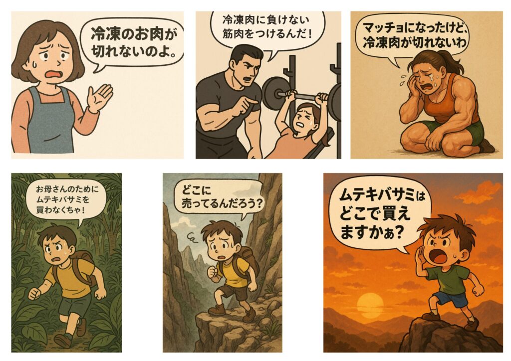 ムテキバサミを探して