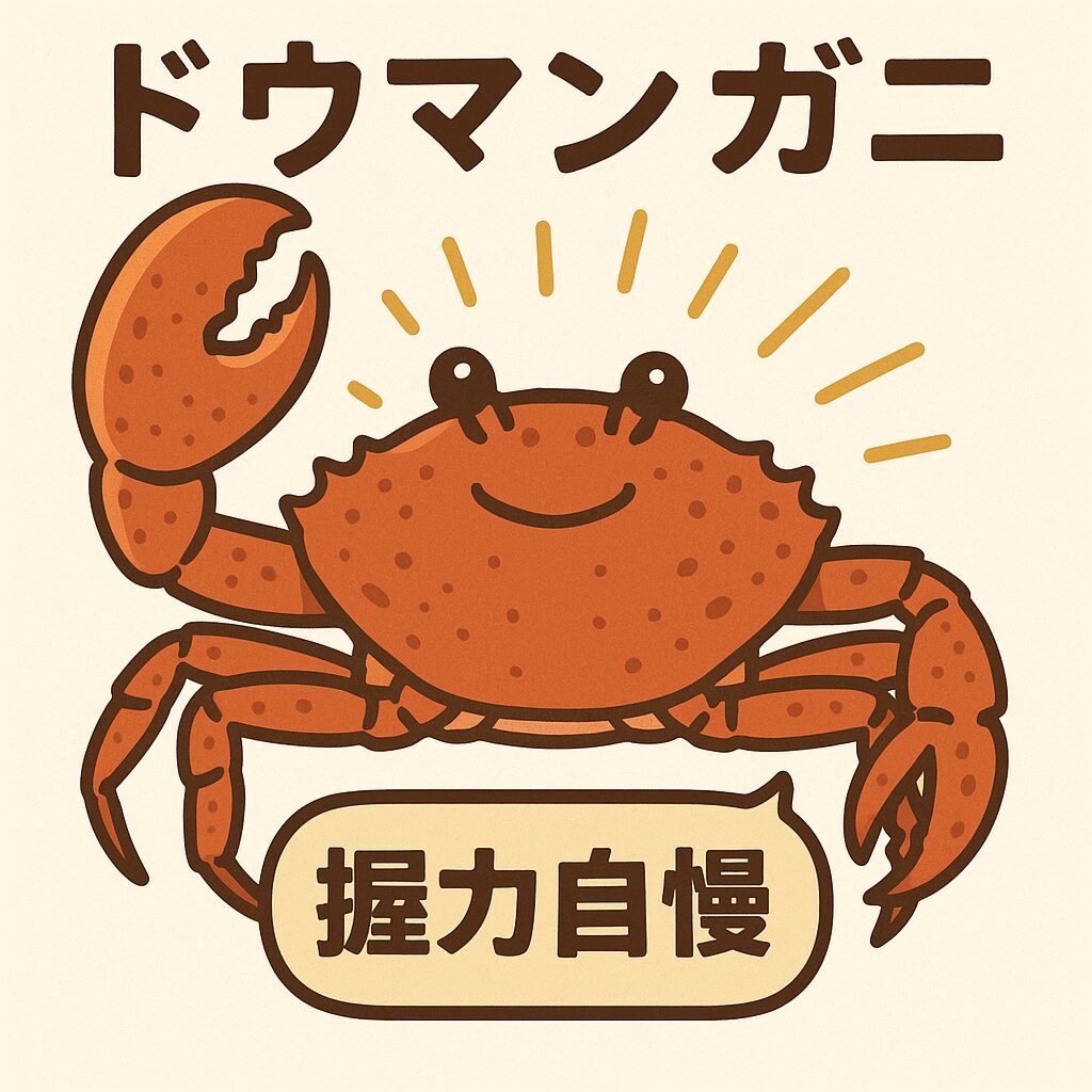 どうまん蟹の握力