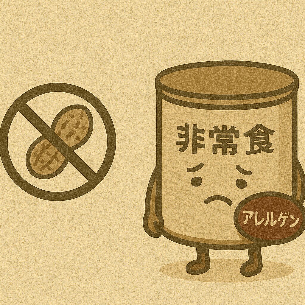 アレルゲンフリーの非常食は少ない