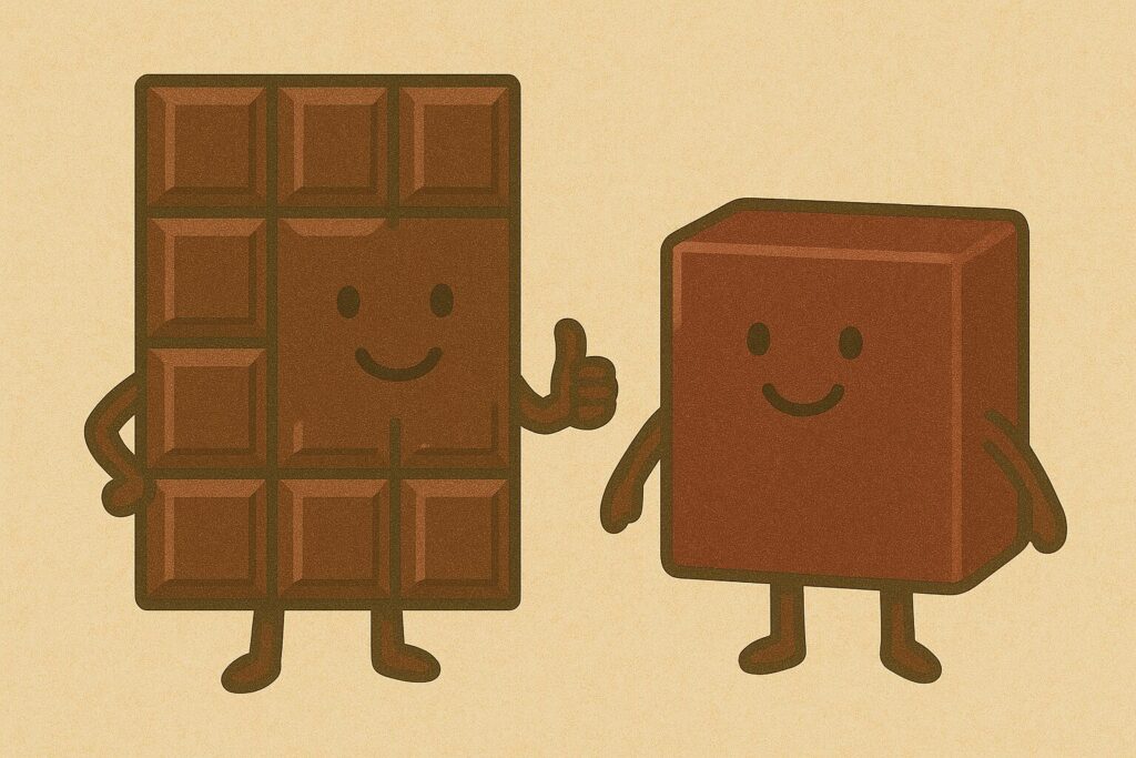 チョコレートとようかんの融合