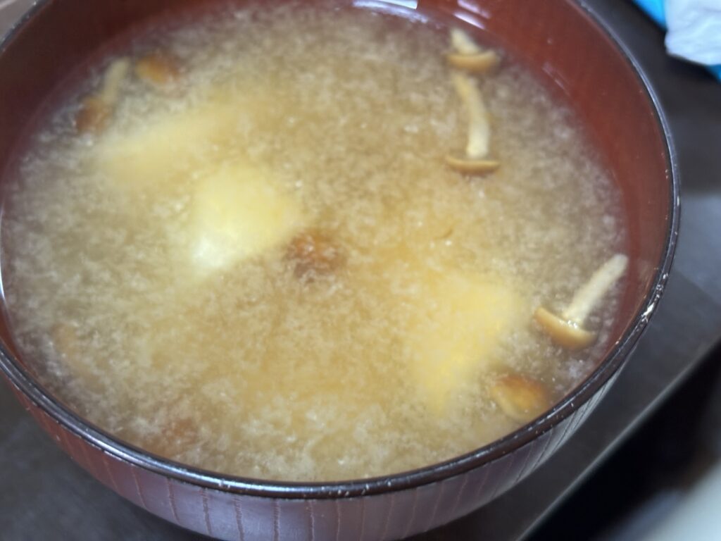 白塩入り味噌汁