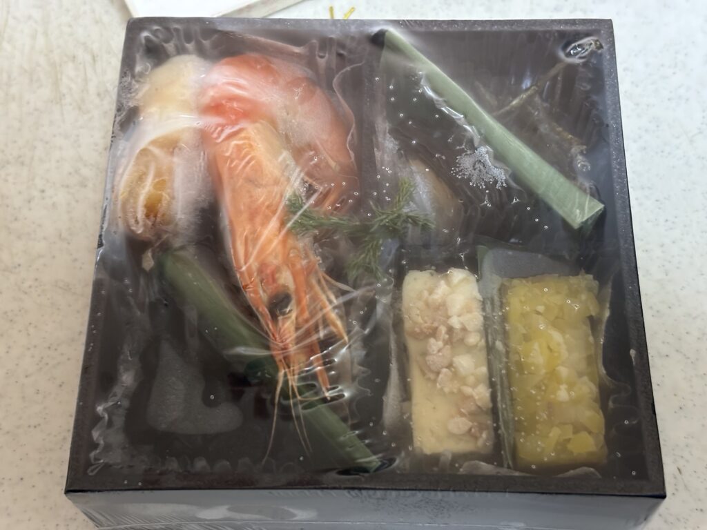 お試しおせち解凍前