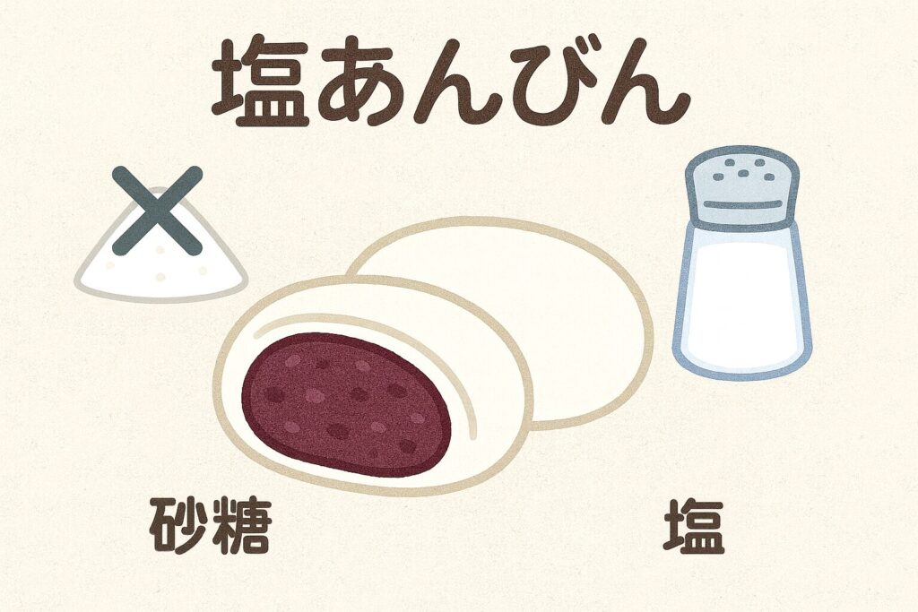 砂糖は使わずに塩を使用